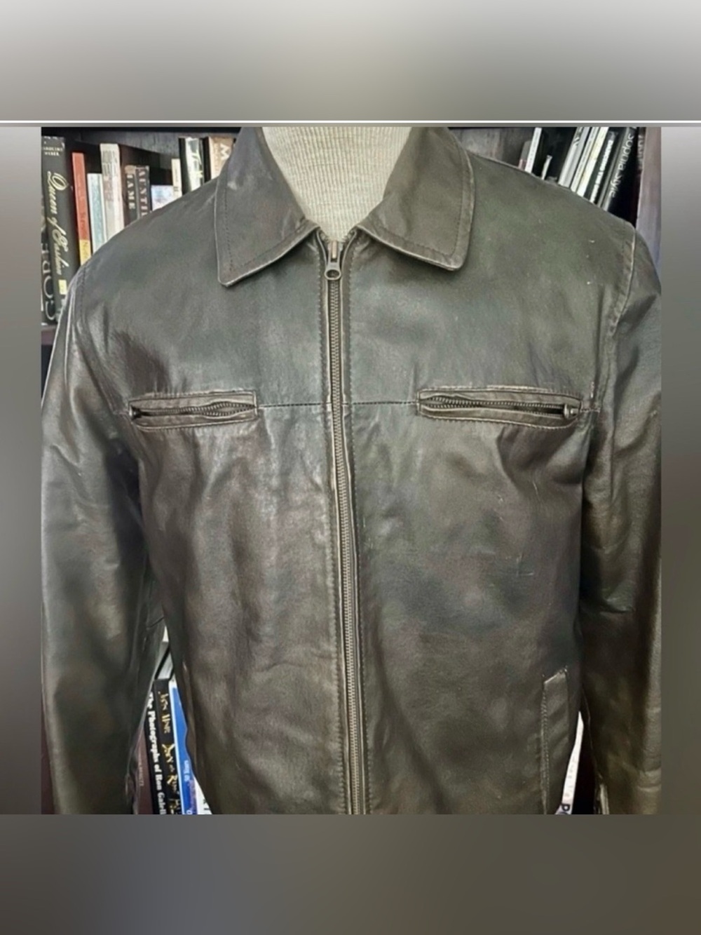 Vintage mint condition EXSTO Aviator Jacket genuine leather jacket